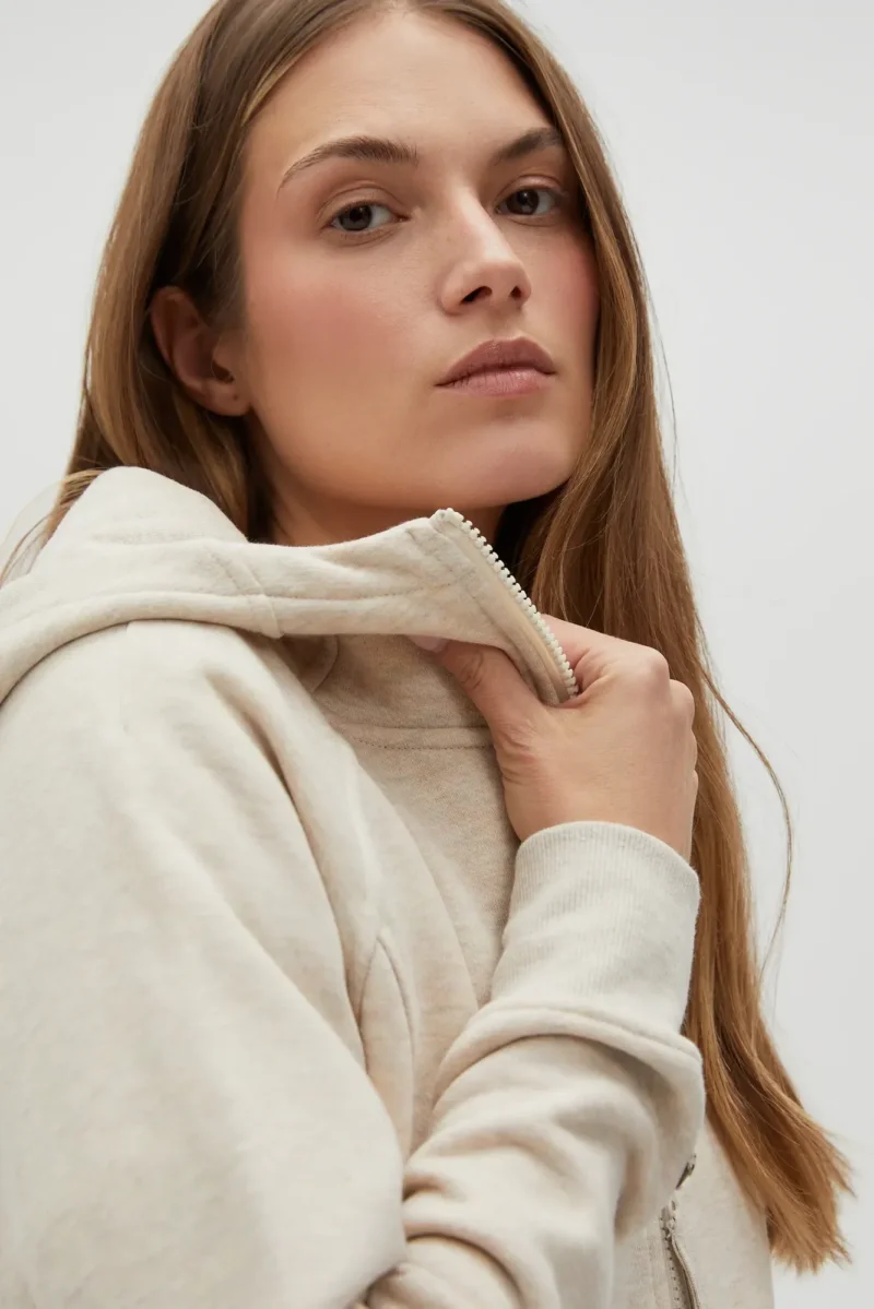 WOMEN'S SWEATSHIRT L-BL-4611 L.BEIGE MEL - Imagen 2