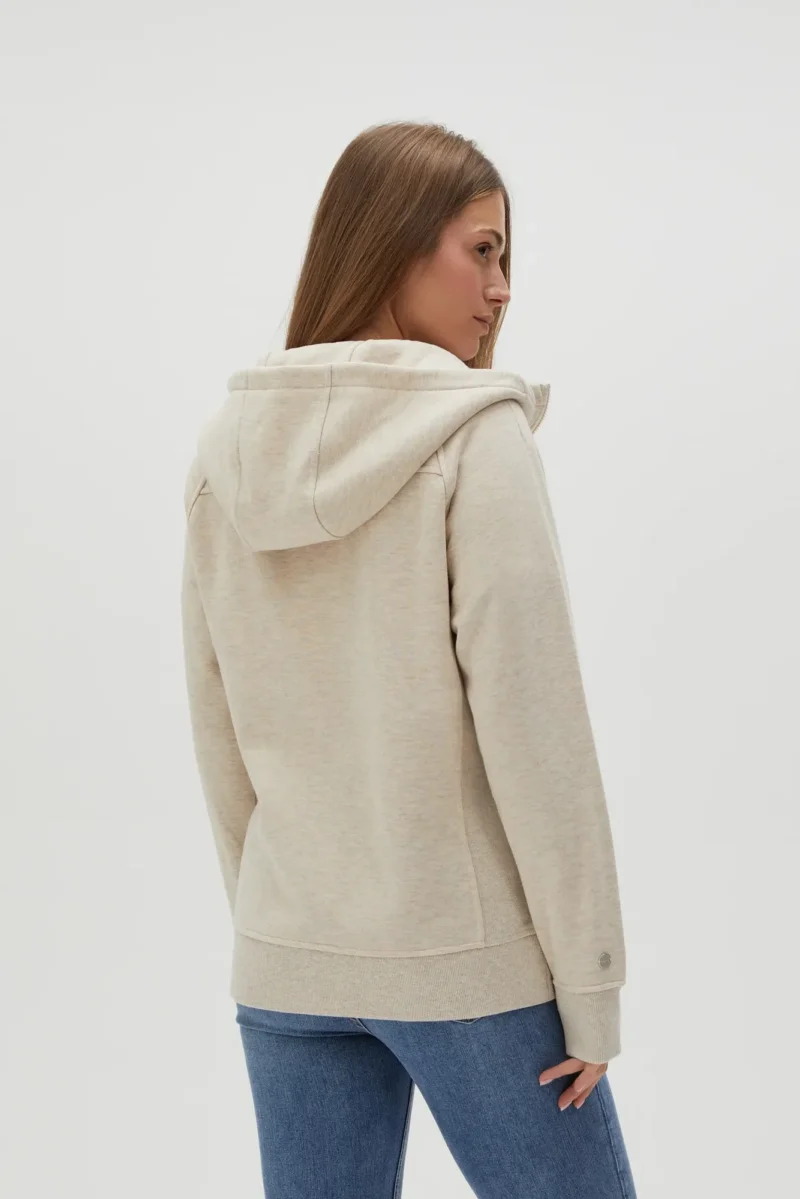 WOMEN'S SWEATSHIRT L-BL-4611 L.BEIGE MEL - Imagen 5