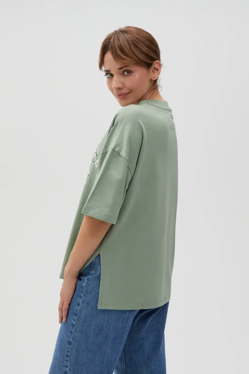 WOMEN'S SWEATSHIRT L-BL-4616 OLIVE - Imagen 4