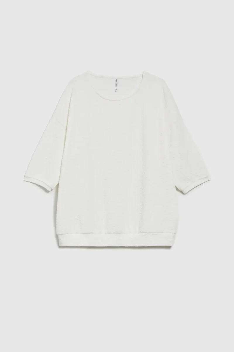 WOMEN'S SWEATSHIRT L-BL-4617 OFF WHITE - Imagen 6