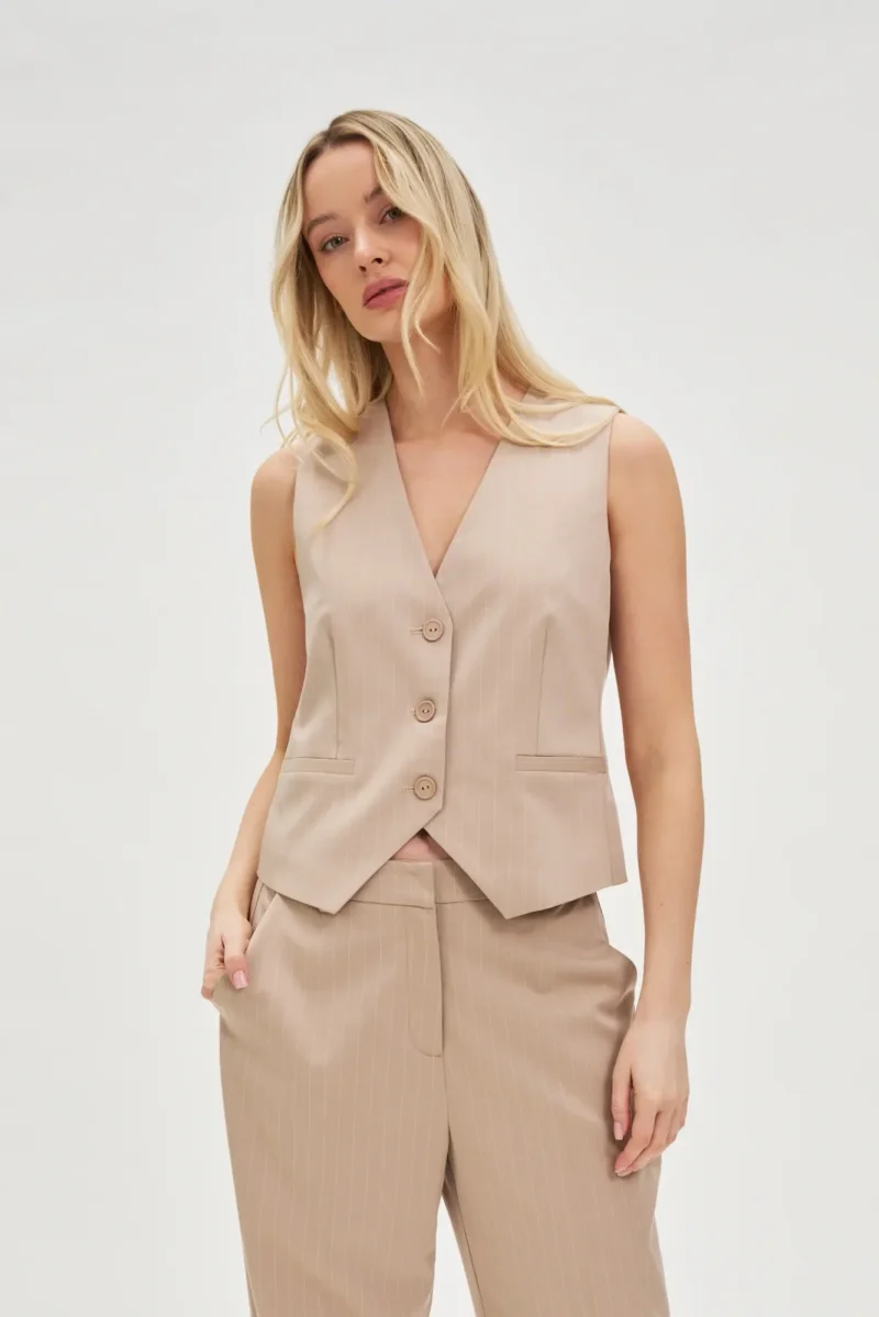 WOMEN'S JACKETS L-KA-4614 L.BEIGE