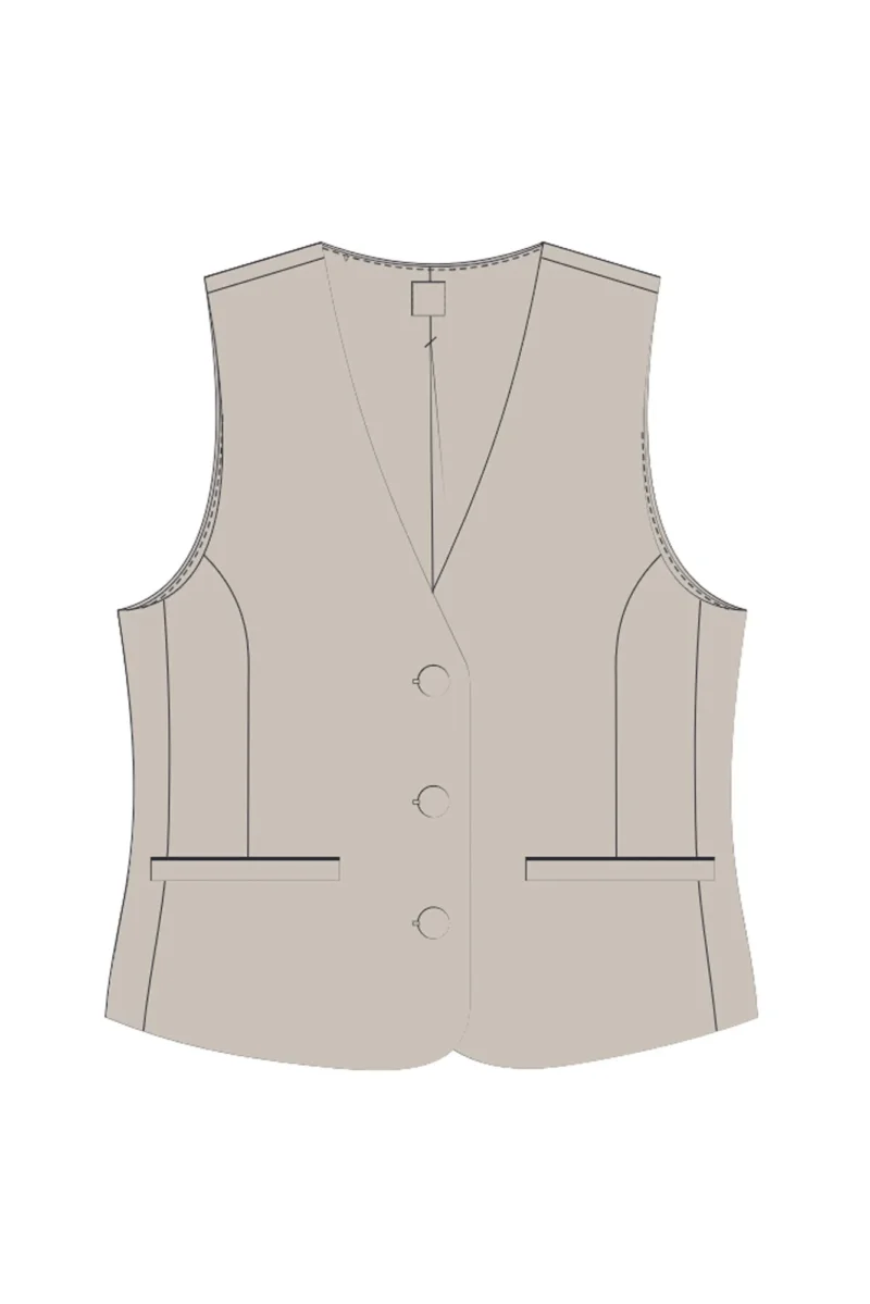 WOMEN'S JACKETS L-KA-4615 L.BEIGE - Imagen 2