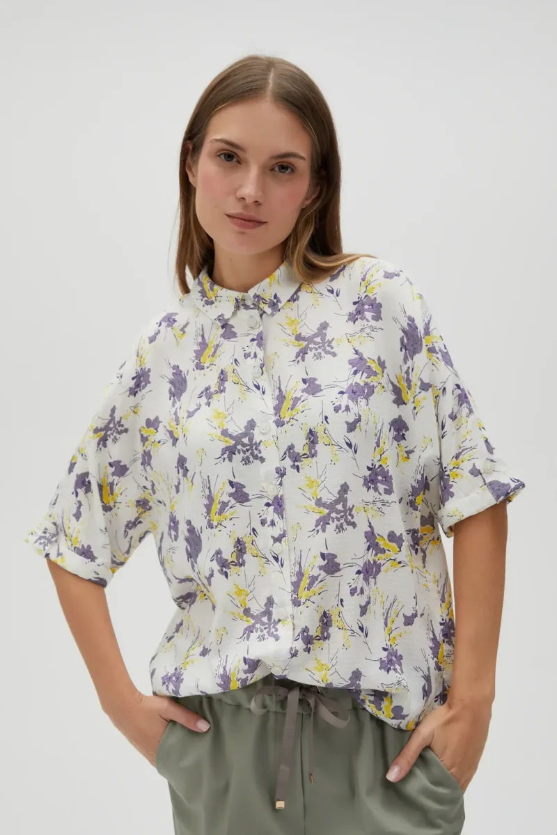 WOMEN'S SHIRT L-KO-4619 VIOLET - Imagen 4