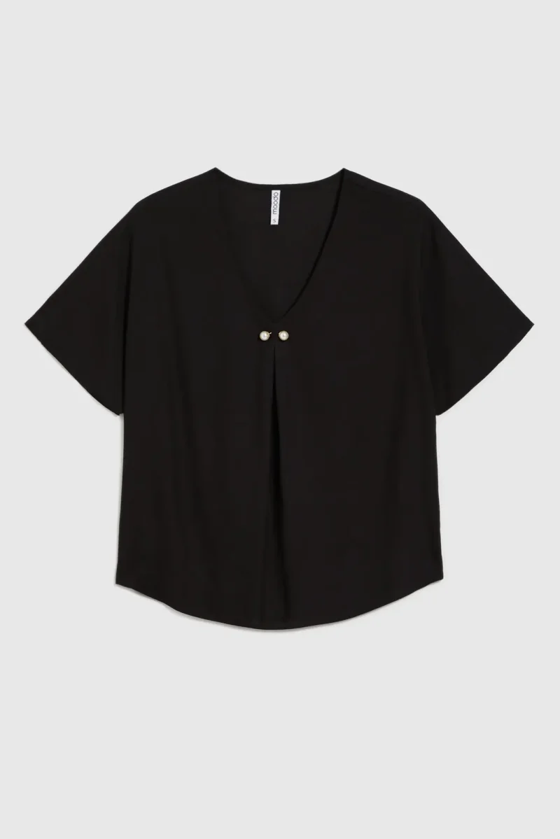 WOMEN'S SHIRT L-KO-4662 BLACK - Imagen 5