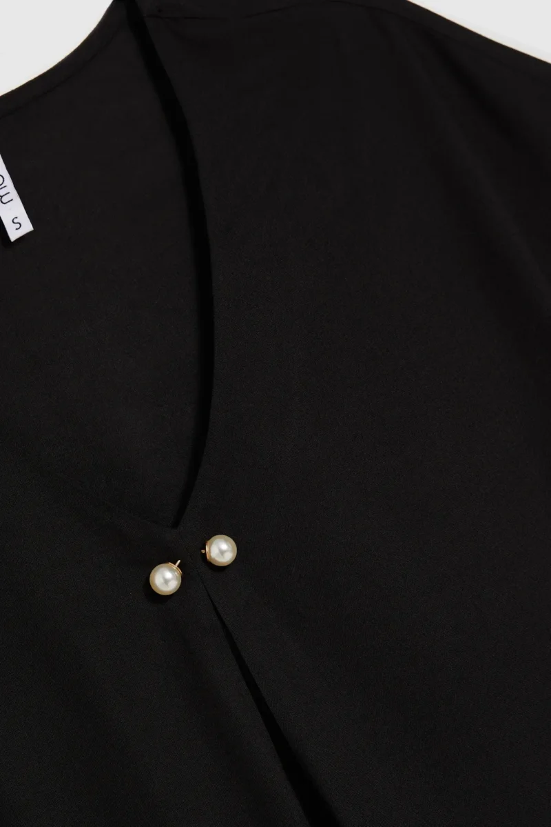 WOMEN'S SHIRT L-KO-4662 BLACK - Imagen 6
