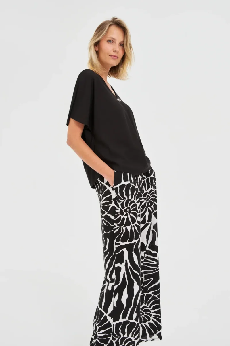 WOMEN'S SHIRT L-KO-4662 BLACK - Imagen 2