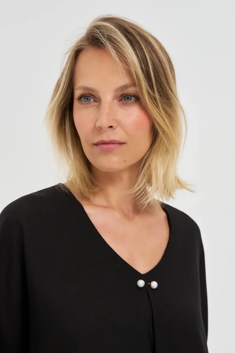 WOMEN'S SHIRT L-KO-4662 BLACK - Imagen 3