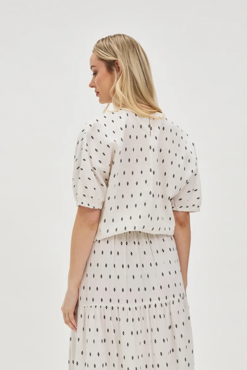 WOMEN'S SHIRT L-KO-4665 OFF WHITE - Imagen 4