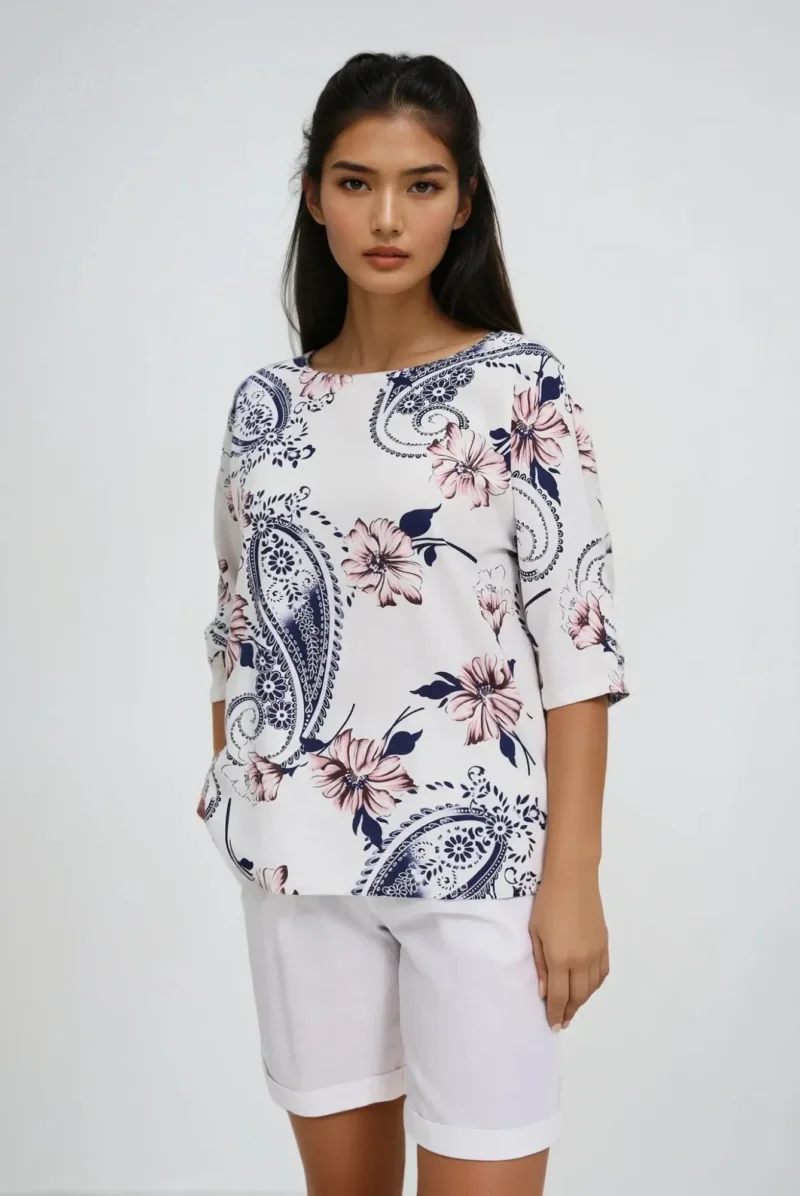 WOMEN'S SHIRT L-KO-4666 WHITE
