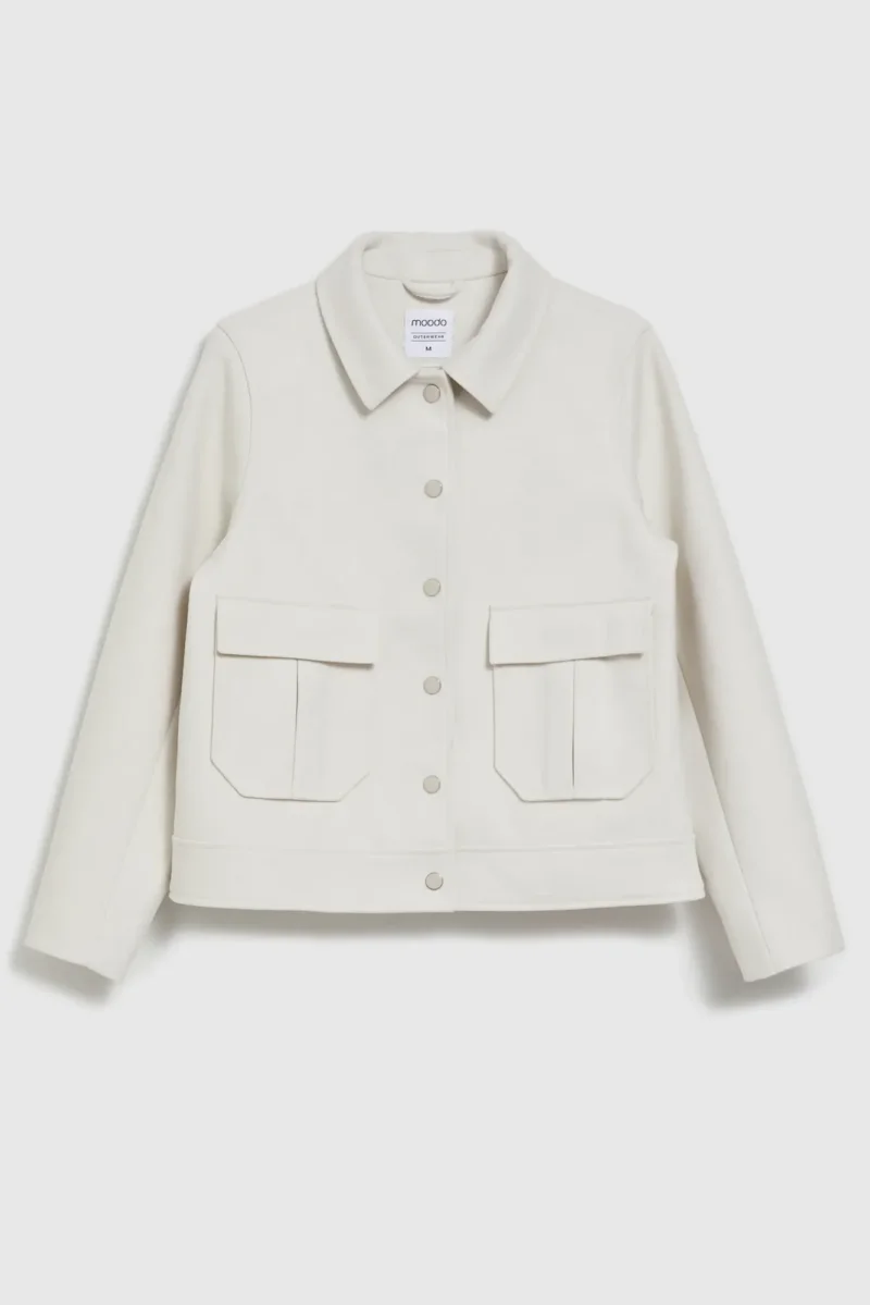 WOMEN'S JACKETS L-KU-4607 L.BEIGE MEL - Imagen 15