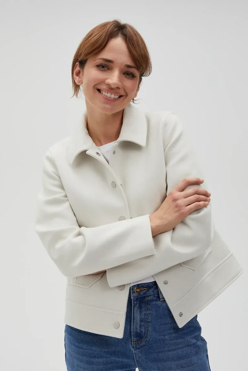 WOMEN'S JACKETS L-KU-4607 L.BEIGE MEL - Imagen 10