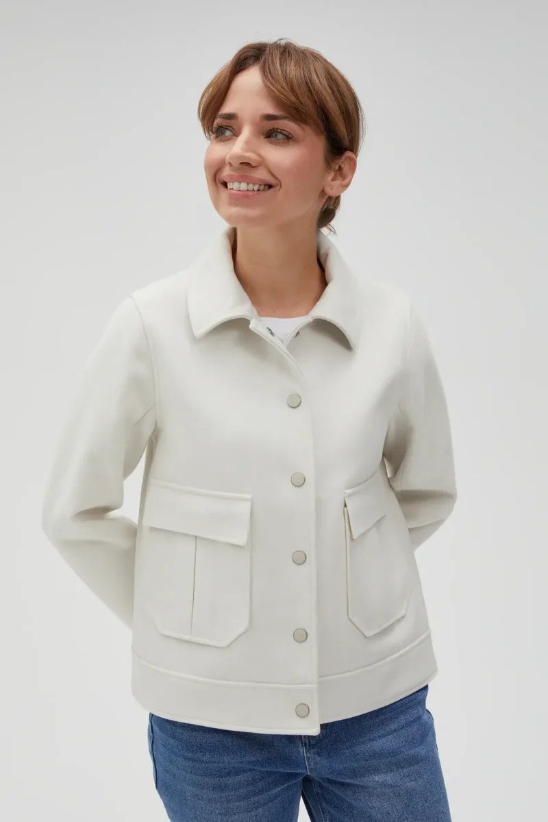 WOMEN'S JACKETS L-KU-4607 L.BEIGE MEL - Imagen 3