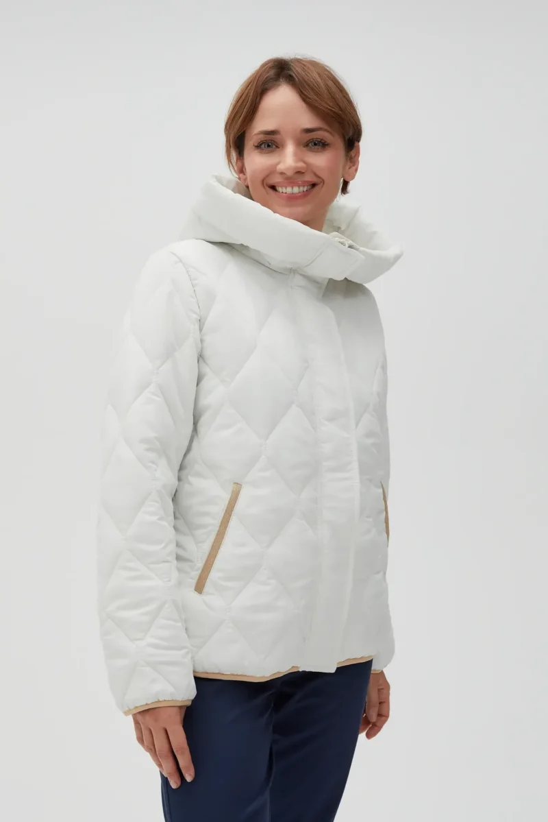 WOMEN'S JACKETS L-KU-4608 OFF WHITE
