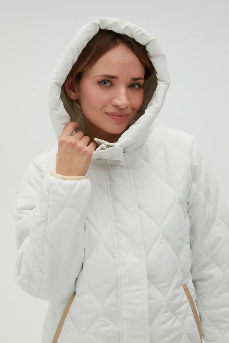 WOMEN'S JACKETS L-KU-4608 OFF WHITE - Imagen 2