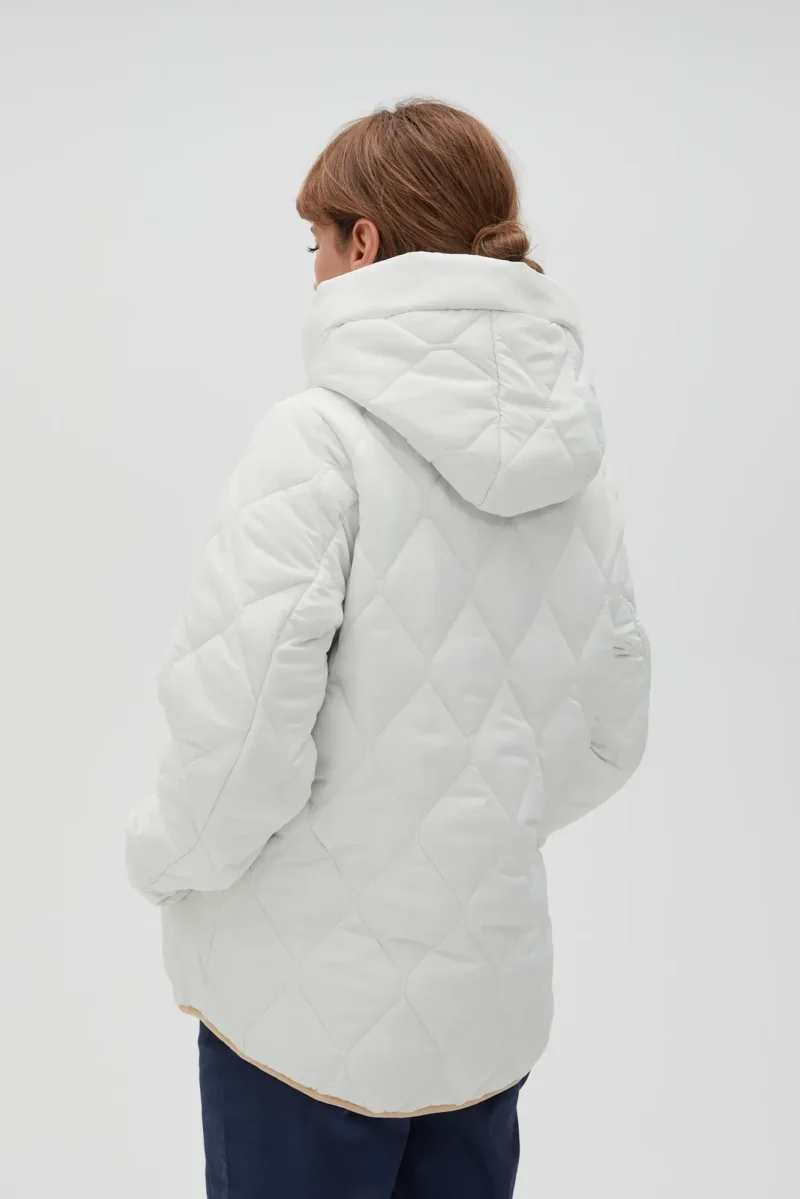 WOMEN'S JACKETS L-KU-4608 OFF WHITE - Imagen 12