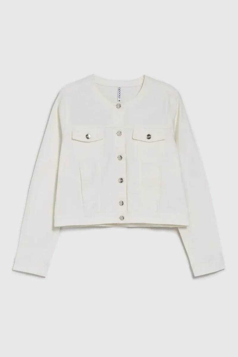 WOMEN'S JACKETS L-KU-4615 OFF WHITE - Imagen 7