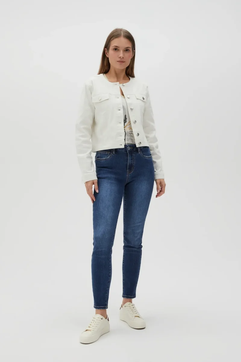 WOMEN'S JACKETS L-KU-4615 OFF WHITE - Imagen 3