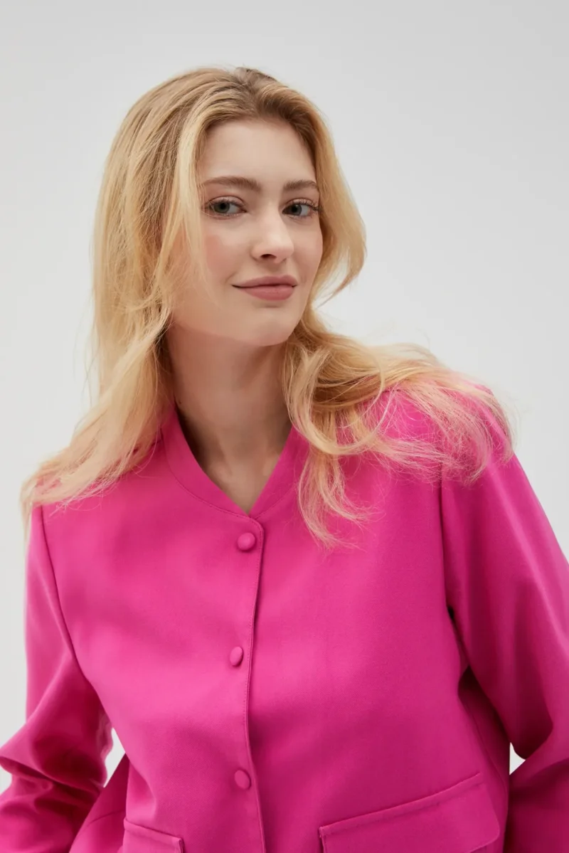 WOMEN'S JACKETS L-KU-4618 FUCHSIA - Imagen 5