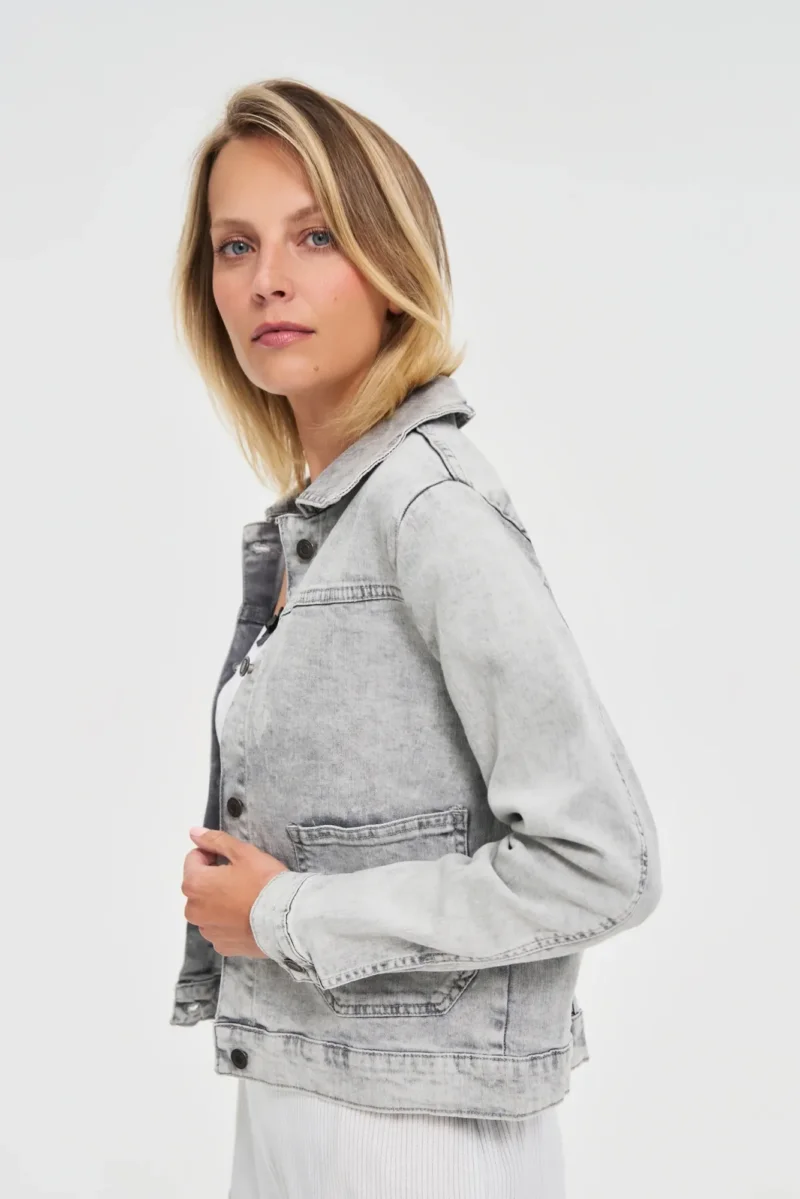 WOMEN'S JACKETS L-KU-4619 GREY - Imagen 2