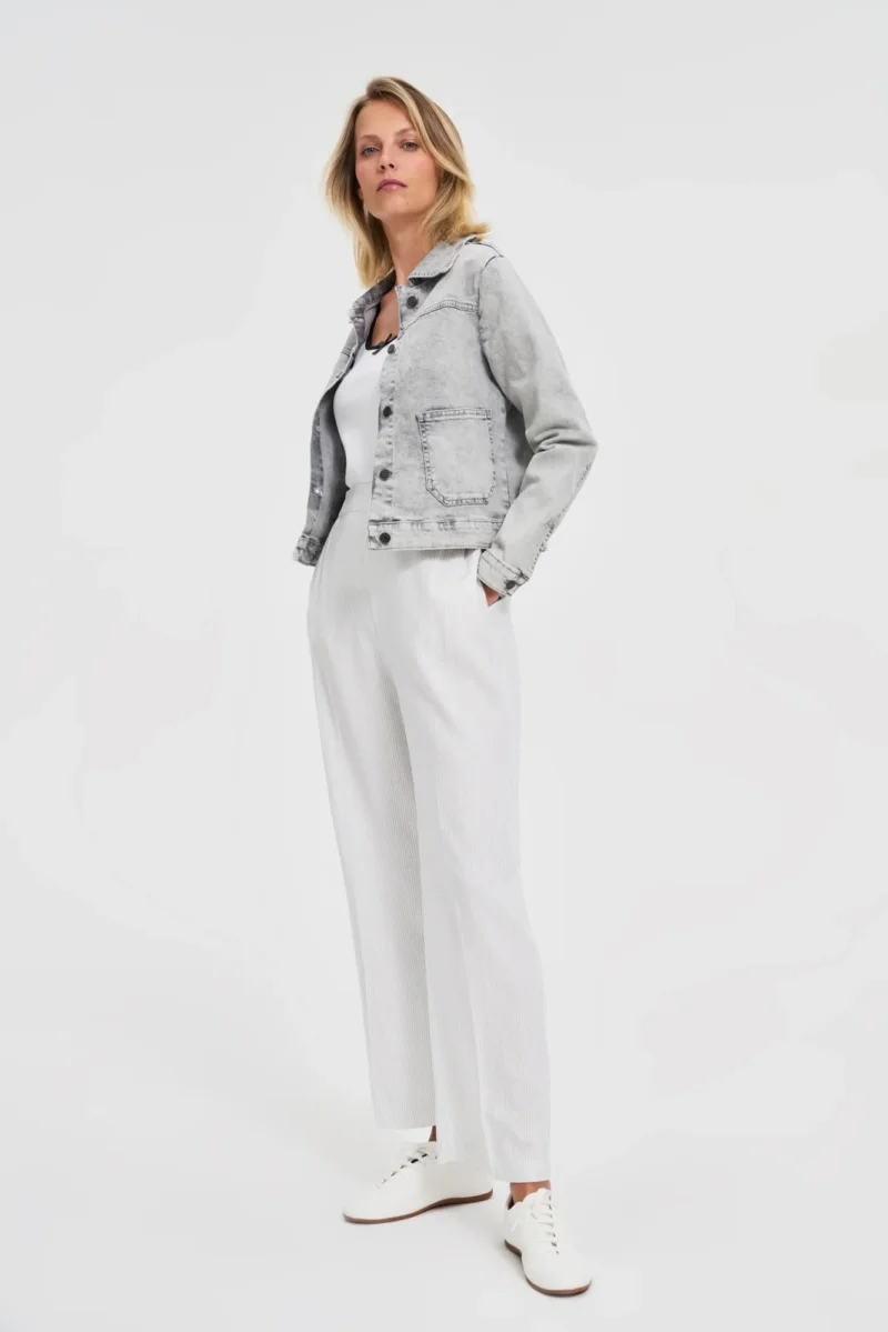 WOMEN'S JACKETS L-KU-4619 GREY - Imagen 4
