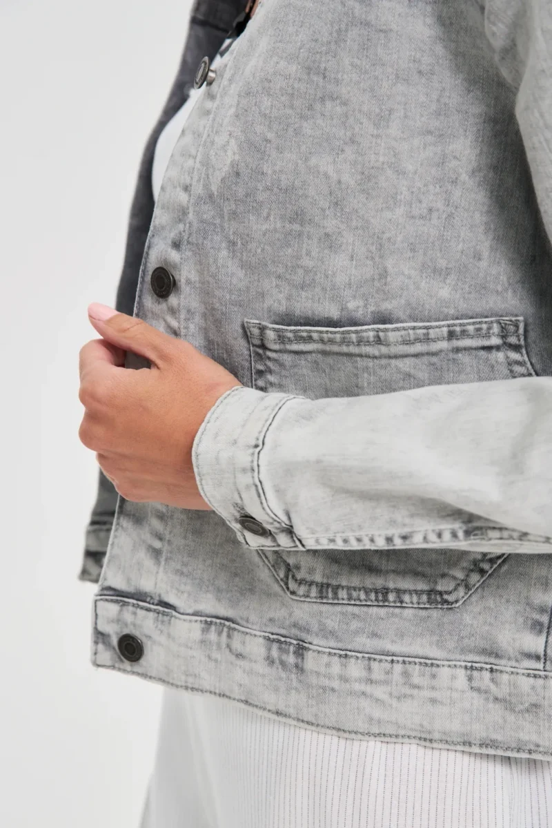 WOMEN'S JACKETS L-KU-4619 GREY - Imagen 5
