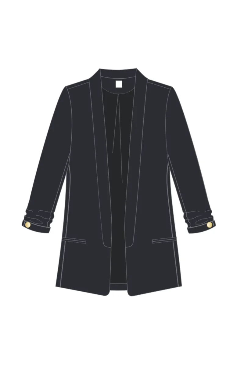 WOMEN'S JACKETS L-MR-4604 BLACK - Imagen 2