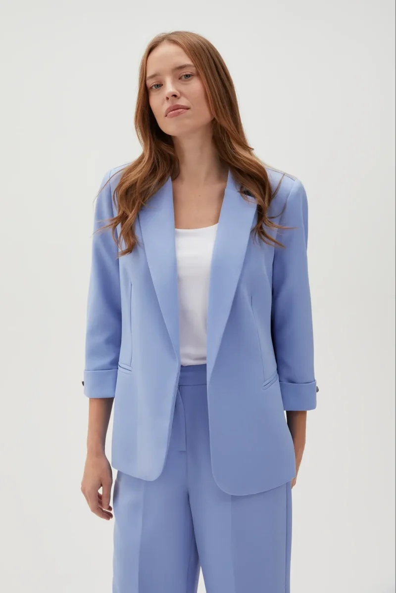 WOMEN'S JACKETS L-MR-4605 BLUE - Imagen 2
