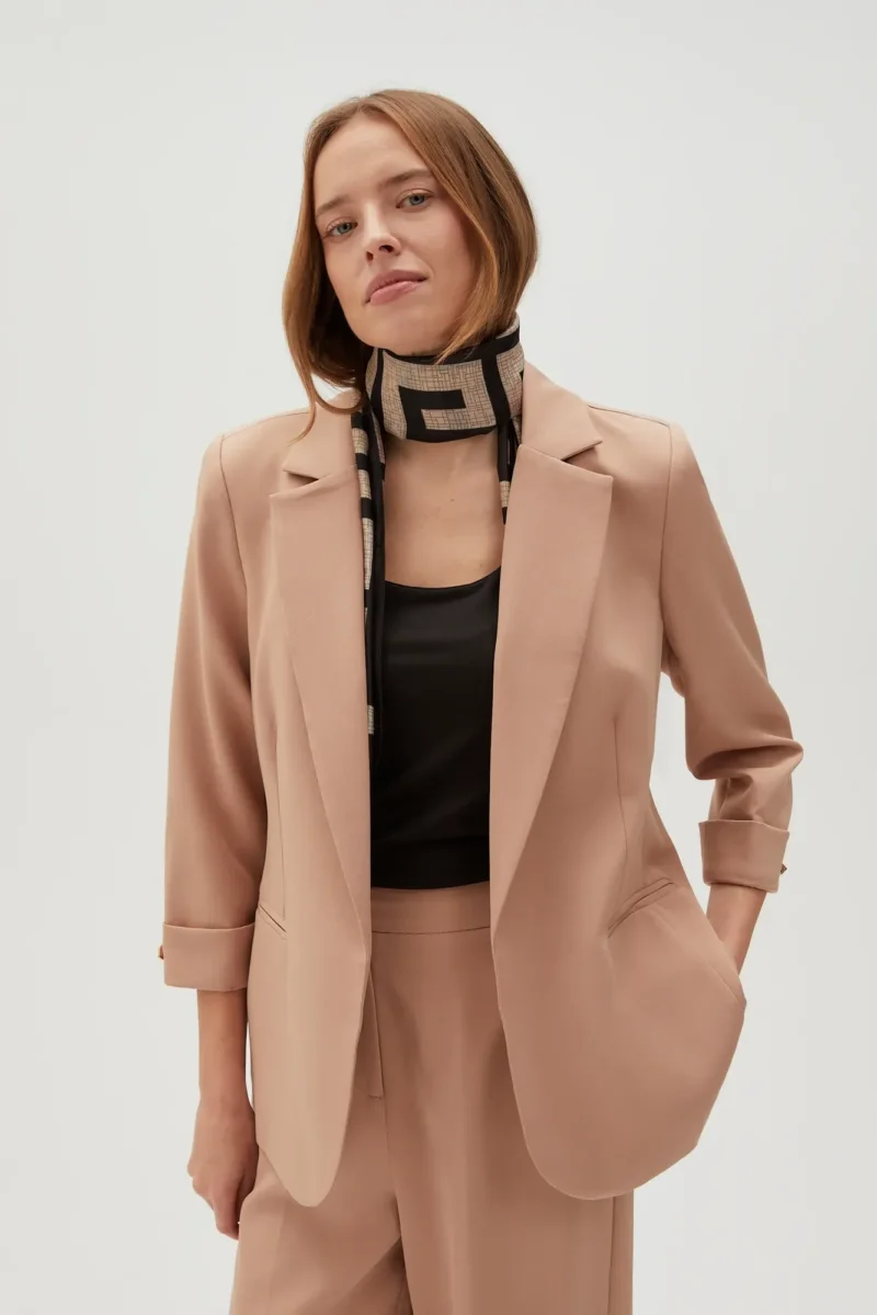 WOMEN'S JACKETS L-MR-4605 L.BROWN - Imagen 2