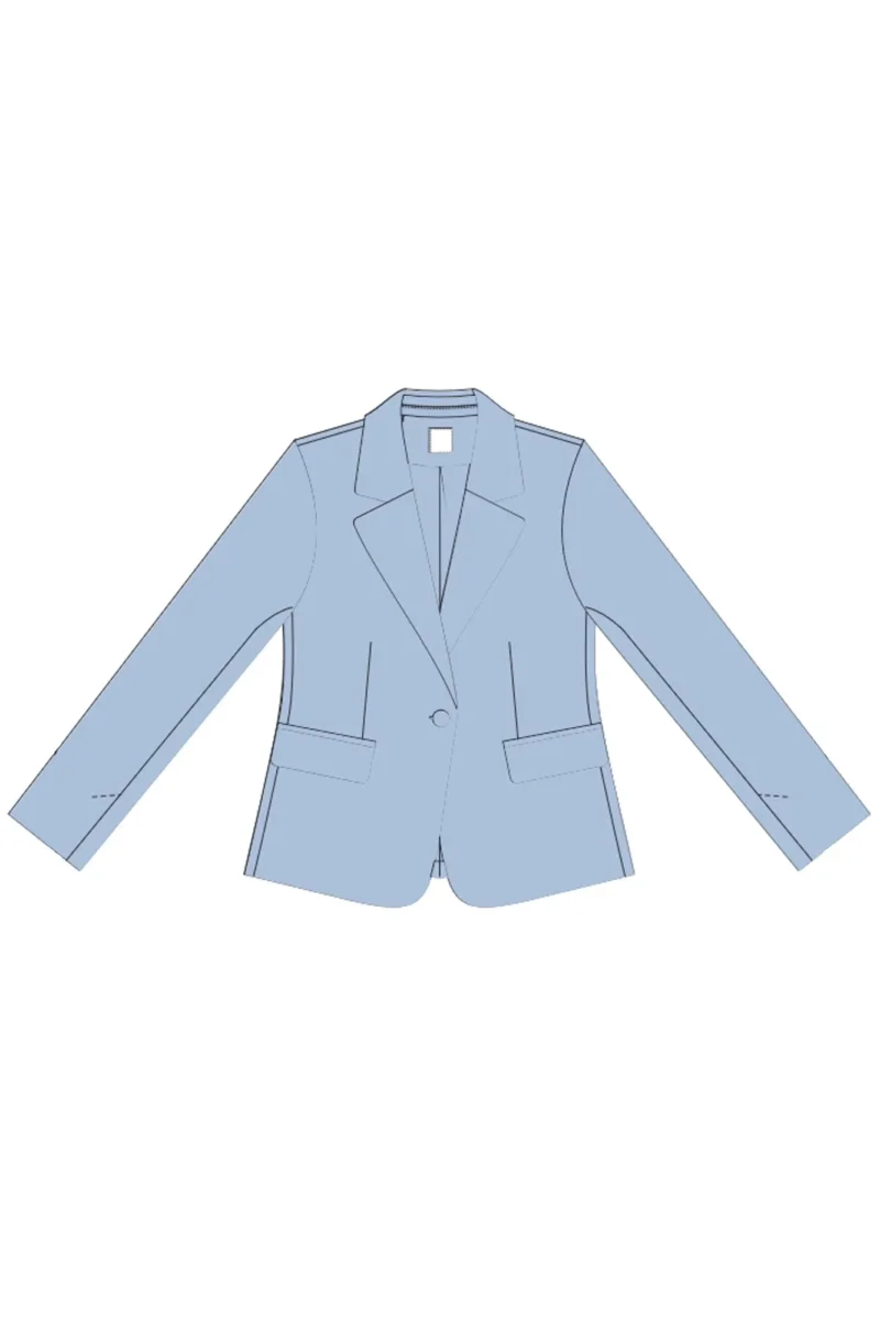 WOMEN'S JACKETS L-MR-4608 L.BLUE - Imagen 2