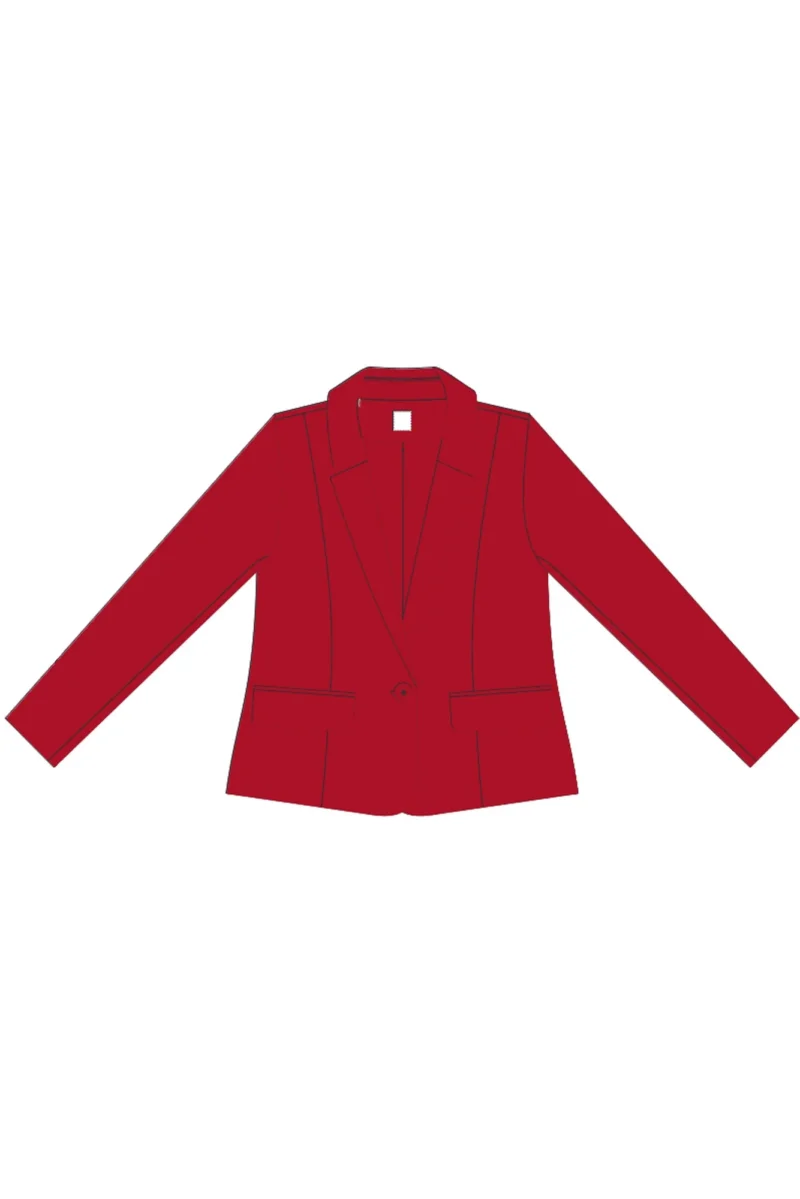 WOMEN'S JACKETS L-MR-4609 RED - Imagen 2