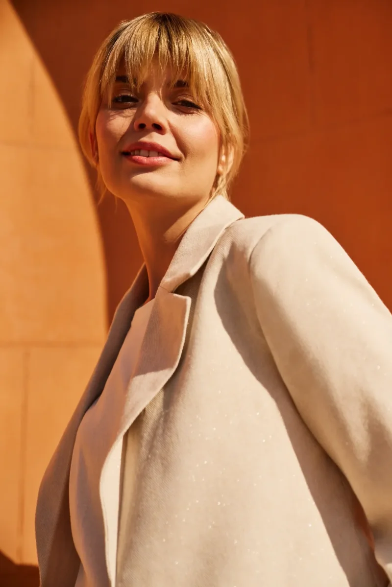 WOMEN'S JACKETS L-MR-4610 OFF WHITE - Imagen 3