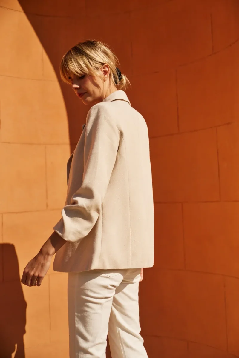WOMEN'S JACKETS L-MR-4610 OFF WHITE - Imagen 4