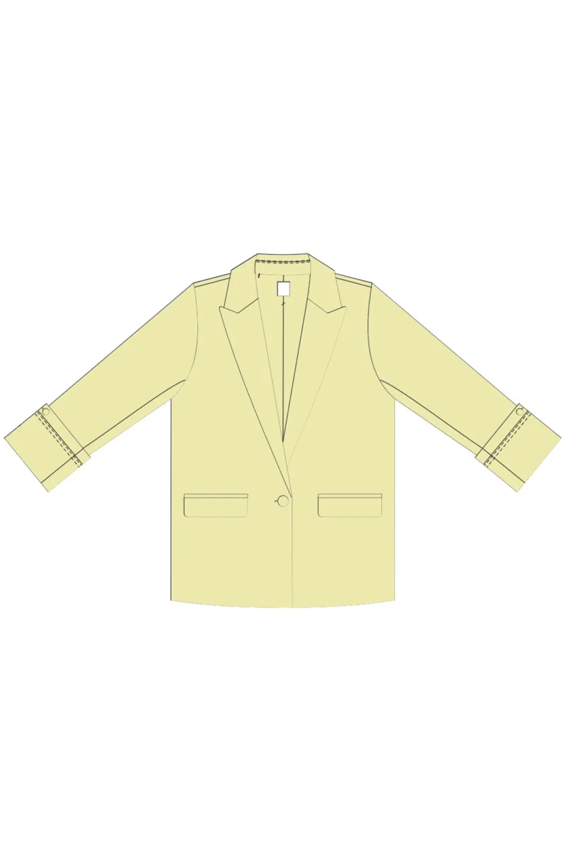 WOMEN'S JACKETS L-MR-4611 L.YELLOW - Imagen 5