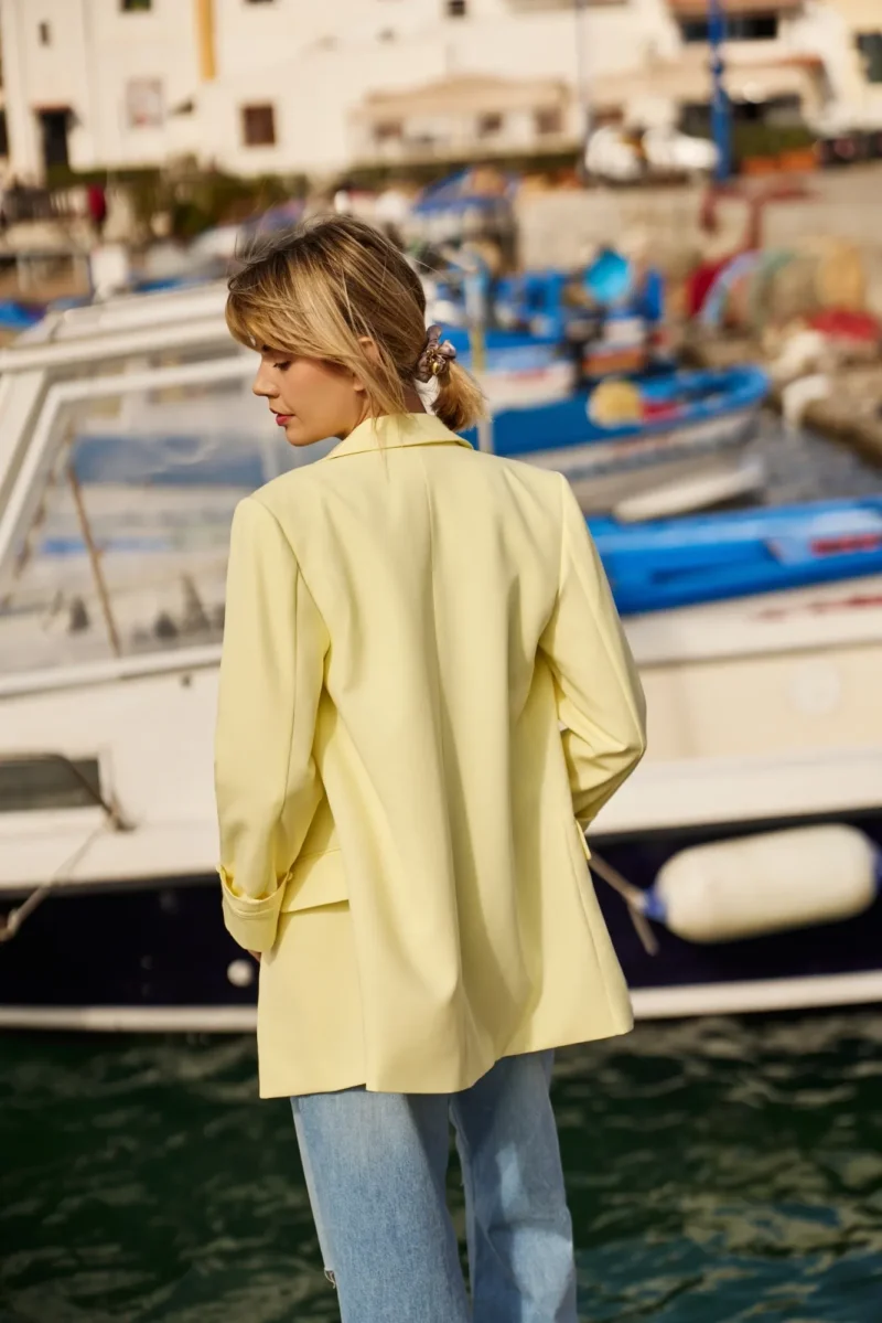 WOMEN'S JACKETS L-MR-4611 L.YELLOW - Imagen 3