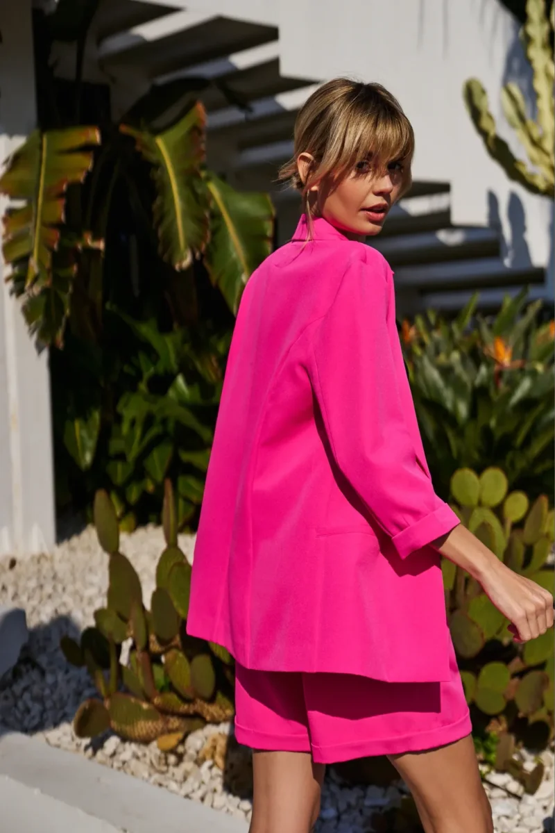 WOMEN'S JACKETS L-MR-4612 PINK - Imagen 3