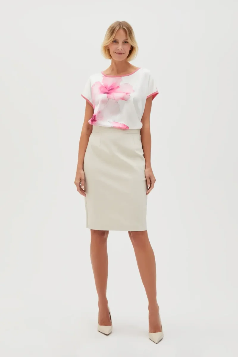 WOMEN'S SKIRT L-SC-4606 L.BEIGE - Imagen 5