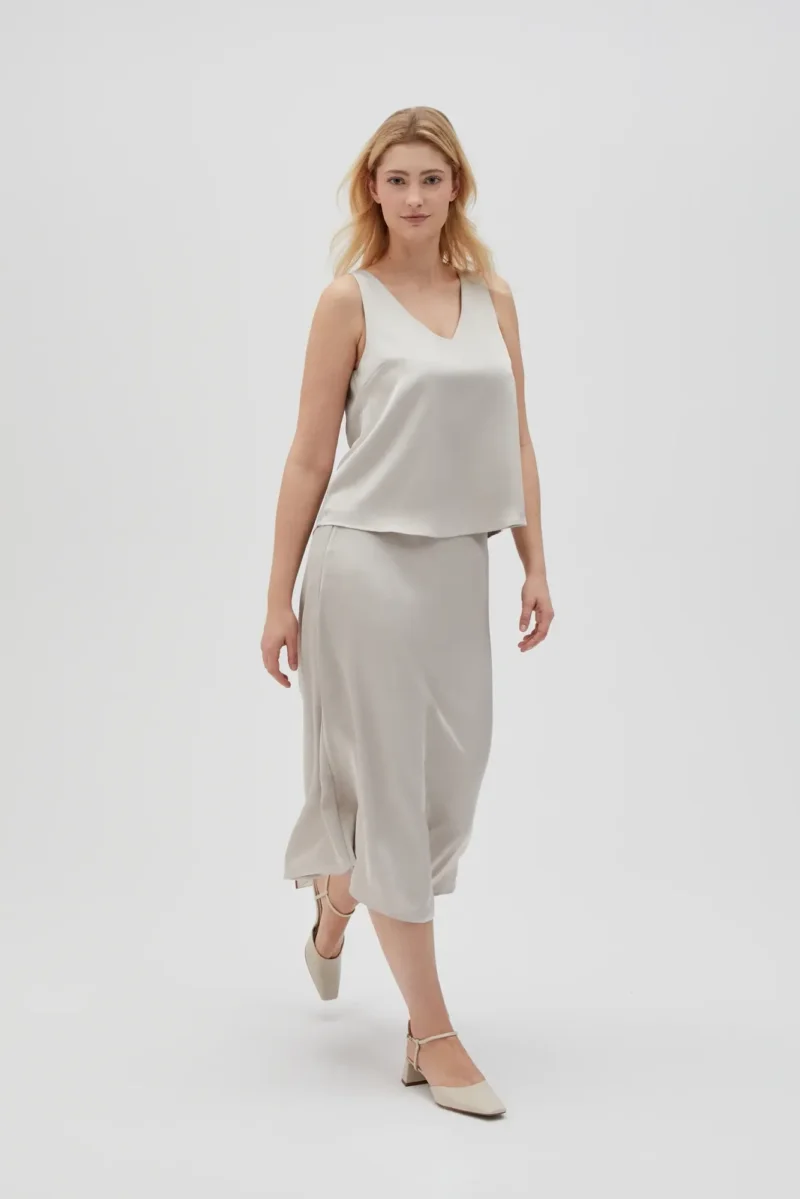 WOMEN'S SKIRT L-SC-4607 L.BEIGE - Imagen 3