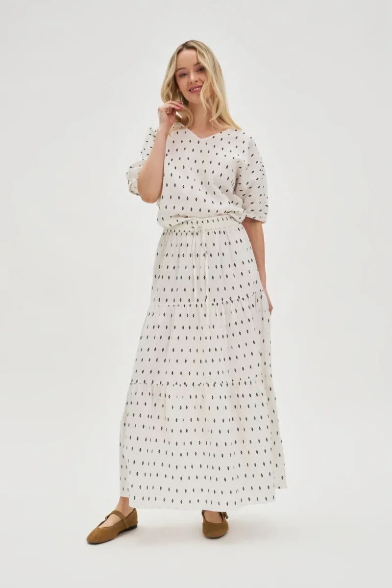 WOMEN'S SKIRT L-SC-4618 OFF WHITE