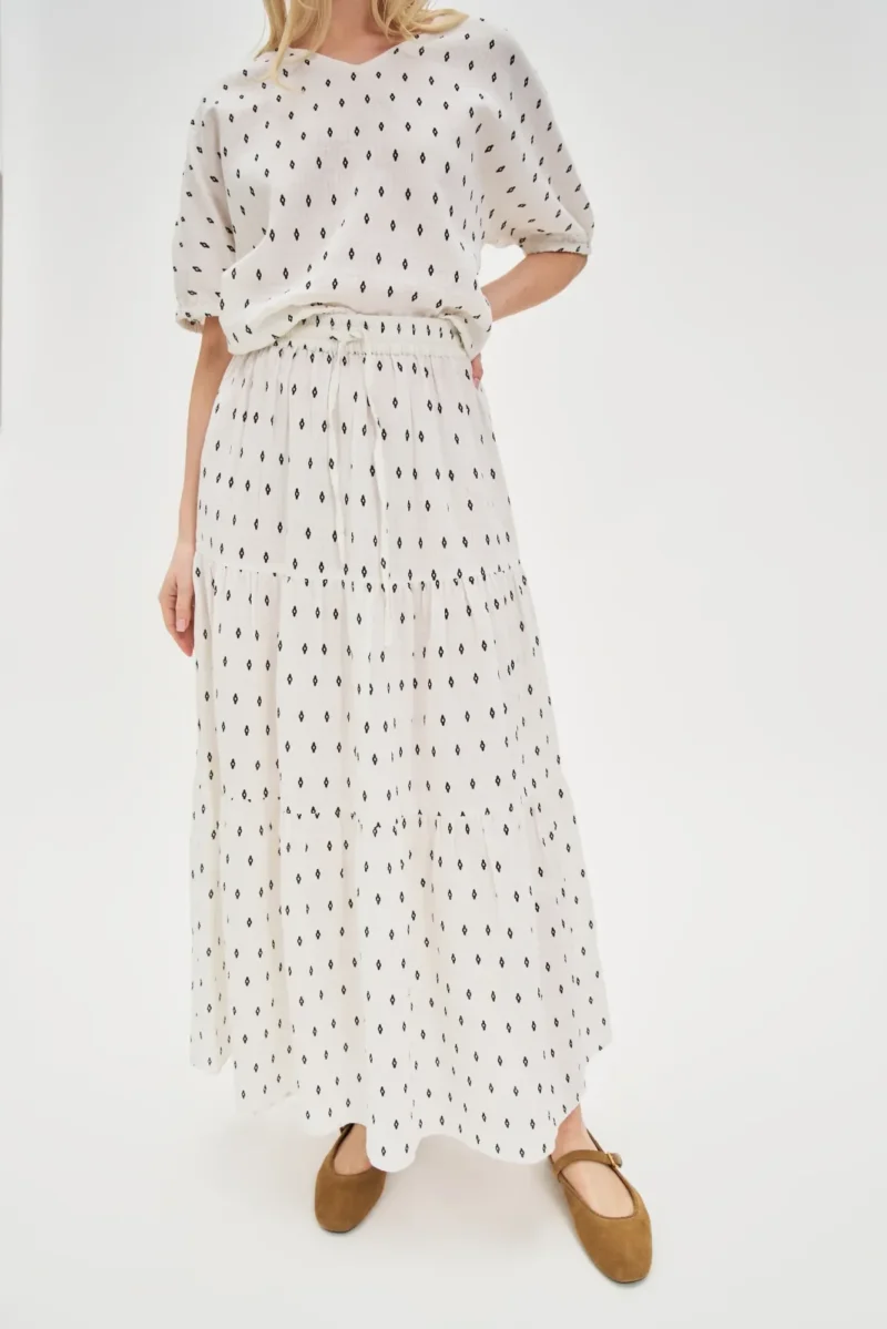 WOMEN'S SKIRT L-SC-4618 OFF WHITE - Imagen 2