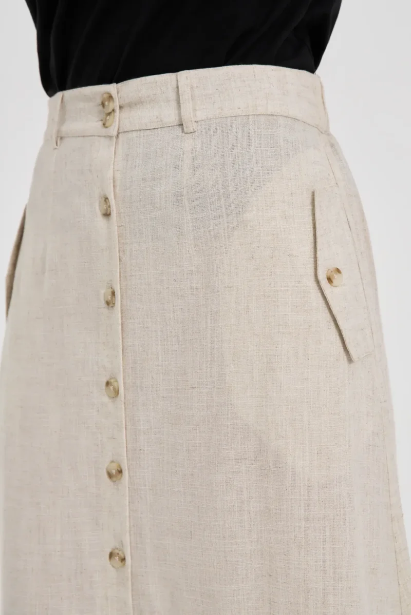 WOMEN'S SKIRT L-SC-4622 L.BEIGE - Imagen 2