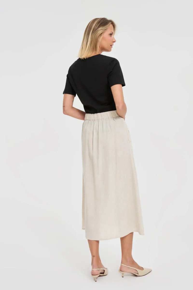 WOMEN'S SKIRT L-SC-4622 L.BEIGE - Imagen 4