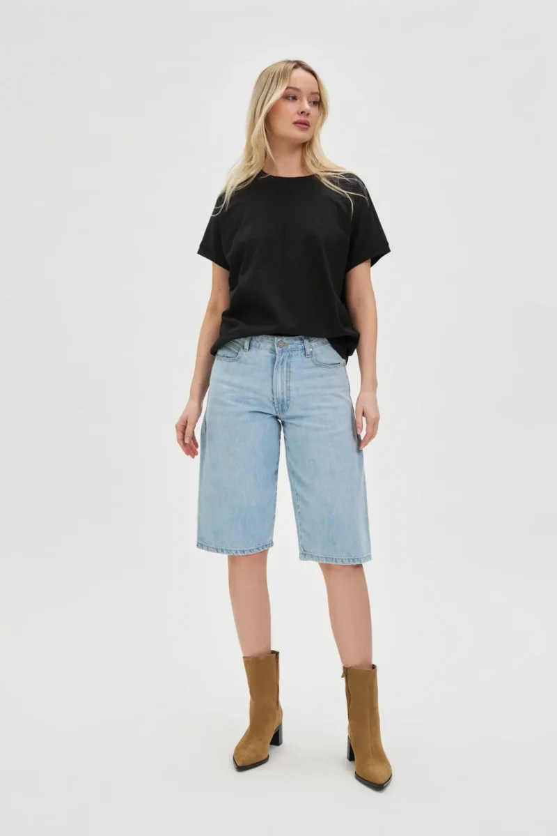 WOMEN'S SHORTS L-SH-4601 L.BLUE - Imagen 5