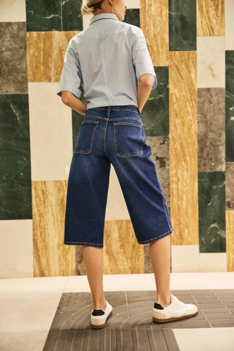 WOMEN'S SHORTS L-SH-4603 D.BLUE - Imagen 3