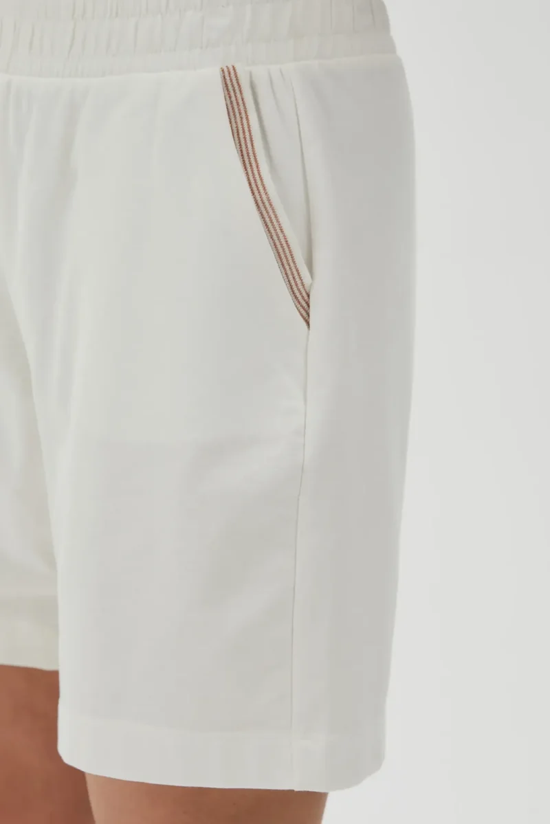 WOMEN'S SHORTS L-SH-4604 OFF WHITE - Imagen 2
