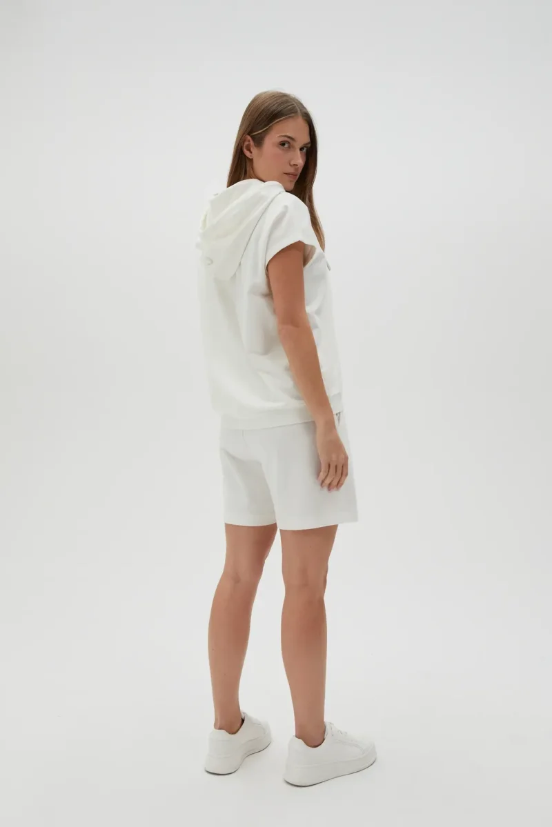 WOMEN'S SHORTS L-SH-4604 OFF WHITE - Imagen 3