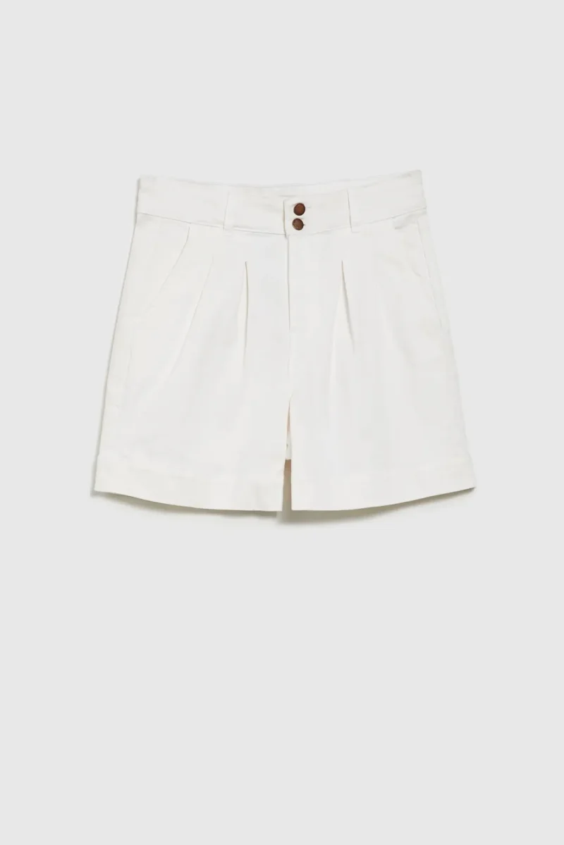 WOMEN'S SHORTS L-SH-4606 CREAM