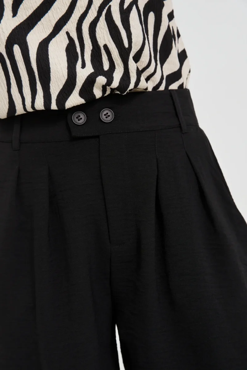 WOMEN'S SHORTS L-SH-4610 BLACK - Imagen 4