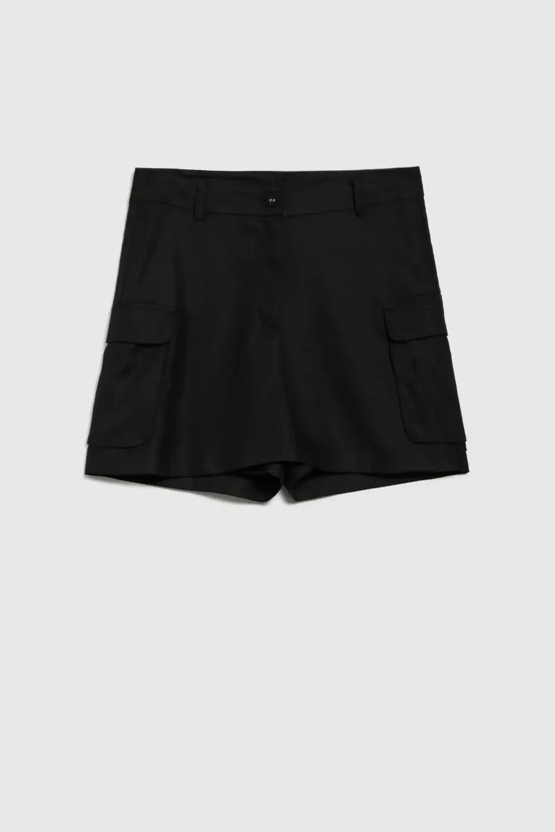 WOMEN'S SHORTS L-SH-4611 BLACK - Imagen 6