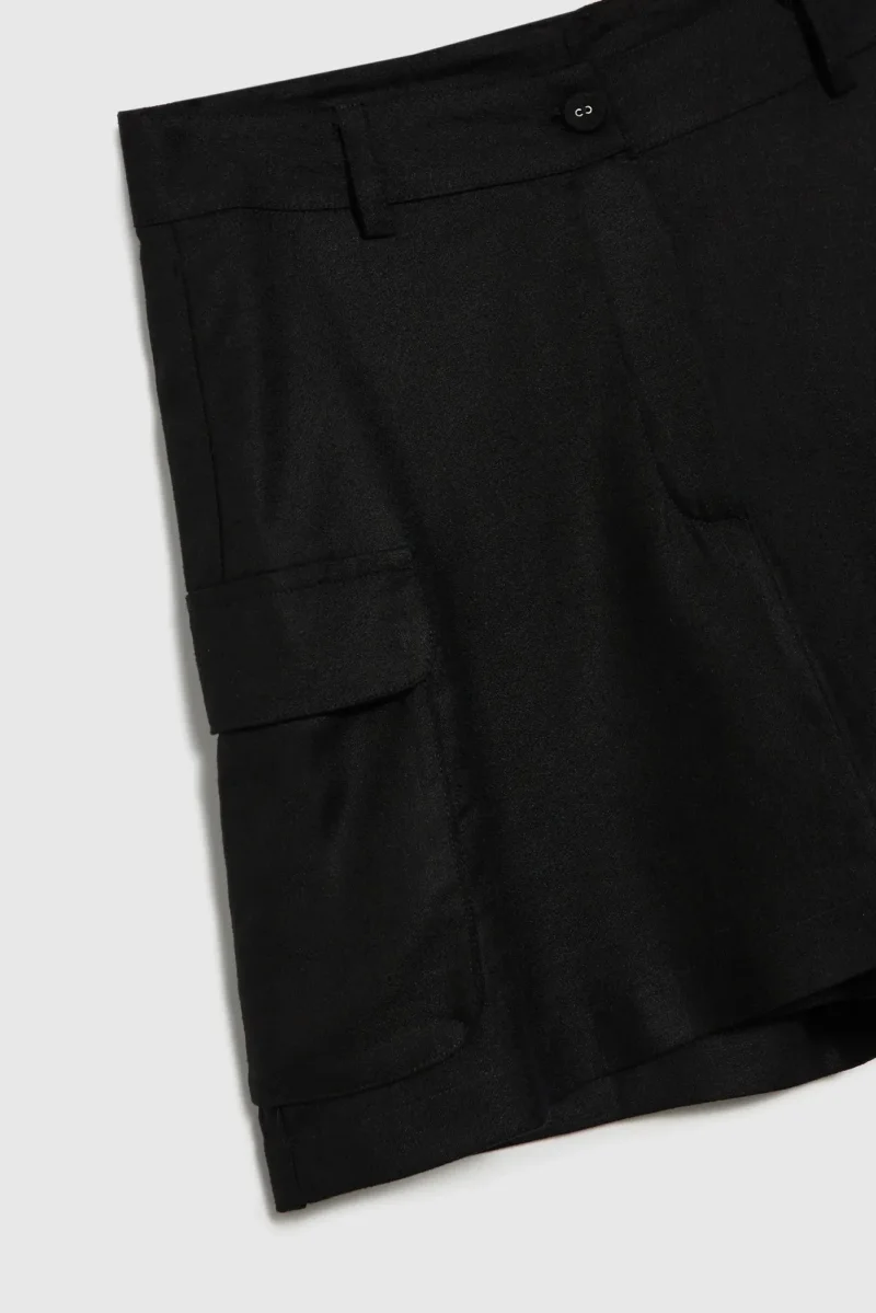 WOMEN'S SHORTS L-SH-4611 BLACK - Imagen 7