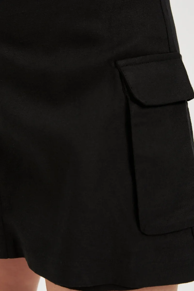 WOMEN'S SHORTS L-SH-4611 BLACK - Imagen 3